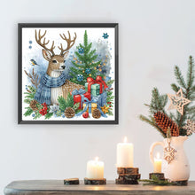 Load image into Gallery viewer, Diamond Painting - Partial Special Shaped - Christmas Elk (30*30CM)

