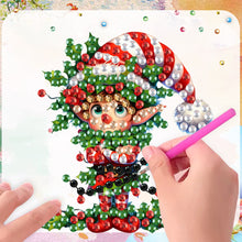 Load image into Gallery viewer, 6Pcs Acrylic Christmas Animals Diamond Art Magnets Decals for Fridge Whiteboards

