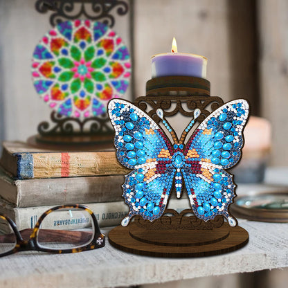 Animal Desktop 5D DIY Diamond Painting Art Candle Holder Unique Artistic Gift