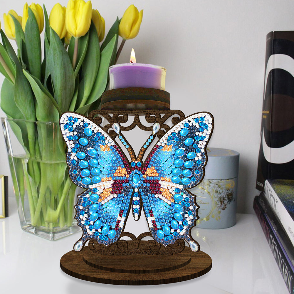 Animal Desktop 5D DIY Diamond Painting Art Candle Holder Unique Artistic Gift