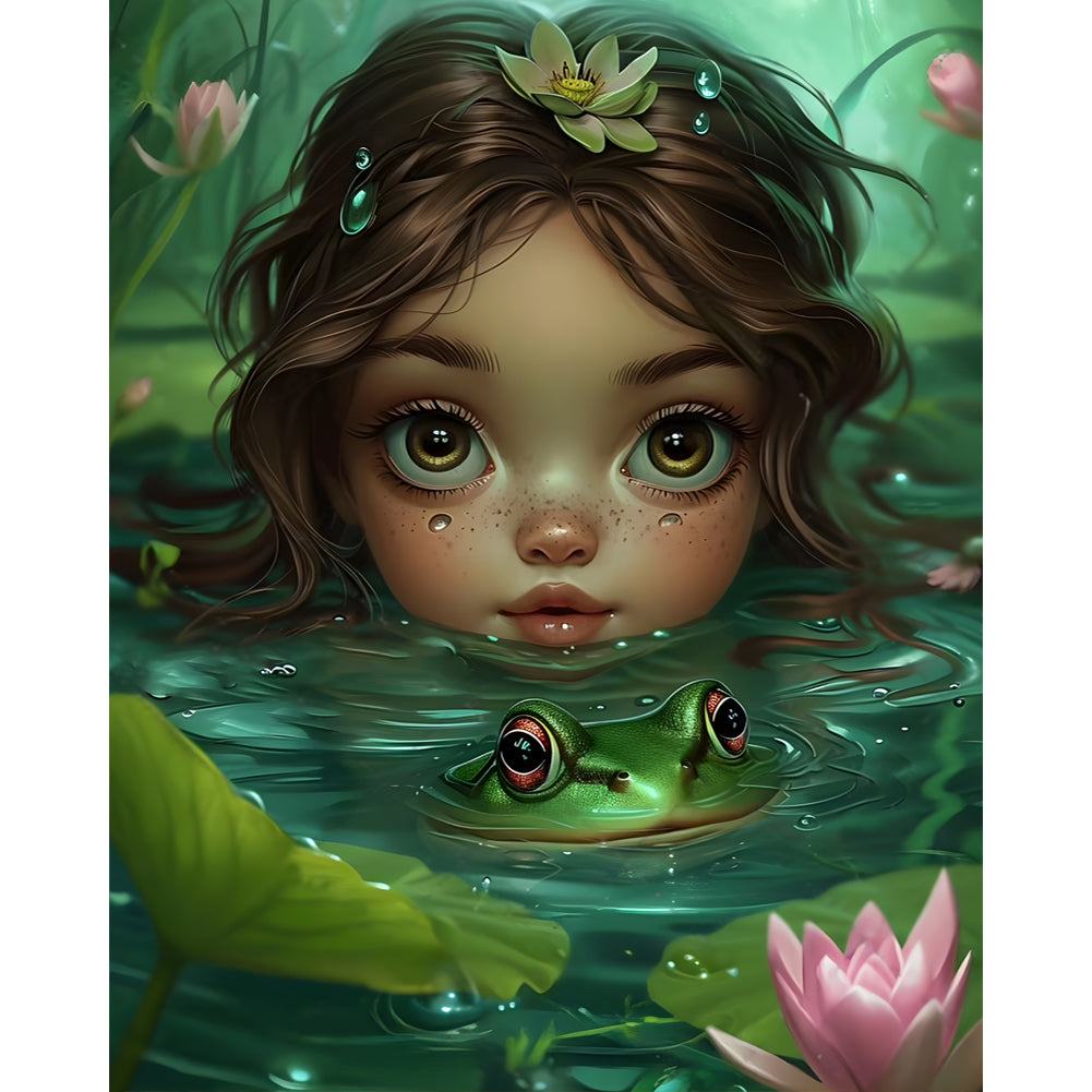 Diamond Painting - Full Round - Dark Girl (40*50CM)