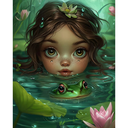 Diamond Painting - Full Round - Dark Girl (40*50CM)