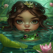 Load image into Gallery viewer, Diamond Painting - Full Round - Dark Girl (40*50CM)
