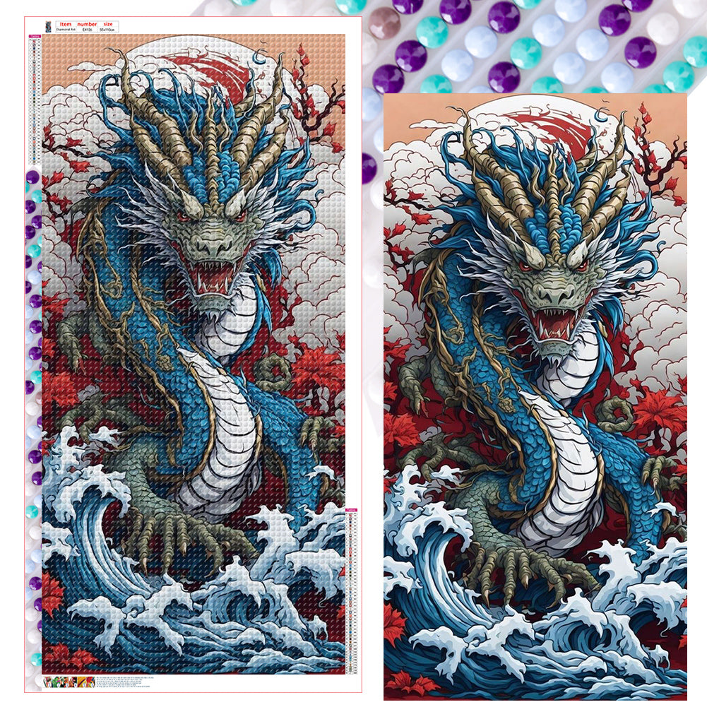 Diamond Painting - Full Round - Dragon (55*110CM)