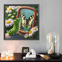 Load image into Gallery viewer, Diamond Painting - Full Round - Caterpillar Butterfly (40*40CM)
