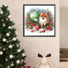 Load image into Gallery viewer, Diamond Painting - Full Round - Christmas Globe Pomeranian (40*40CM)
