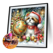 Load image into Gallery viewer, Diamond Painting - Full Round - Christmas Globe Shih Tzu (40*40CM)
