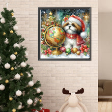 Load image into Gallery viewer, Diamond Painting - Full Round - Christmas Globe Shih Tzu (40*40CM)
