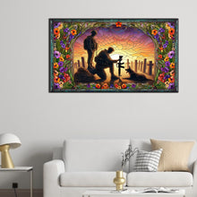 Load image into Gallery viewer, Diamond Painting - Full Round - Glass Art - Dusk Warriors and War Dogs Hounds (40*70CM)
