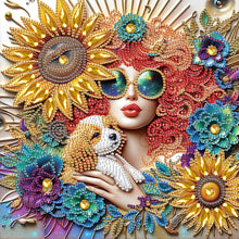 Load image into Gallery viewer, Diamond Painting - Partial Special Shaped - Beauty (30*30CM)
