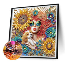 Load image into Gallery viewer, Diamond Painting - Partial Special Shaped - Beauty (30*30CM)

