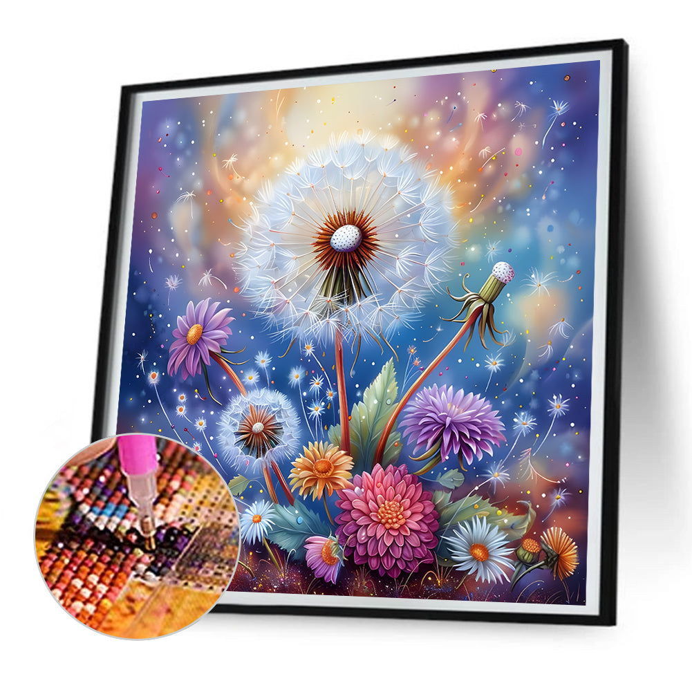 Diamond Painting - Full Round - Dandelions (30*30CM)