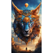 Load image into Gallery viewer, Diamond Painting - Full Round - Metal lion (40*70CM)
