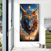 Load image into Gallery viewer, Diamond Painting - Full Round - Metal lion (40*70CM)
