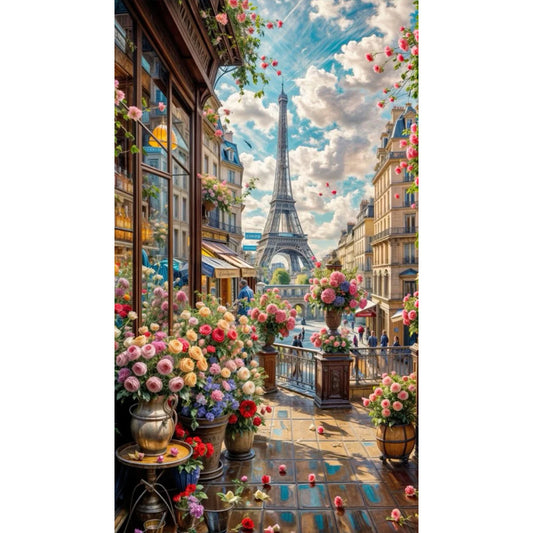 Diamond Painting - Full Round - Eiffel Tower (40*70CM)