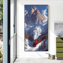 Load image into Gallery viewer, Diamond Painting - Full Round - Snow train (40*70CM)
