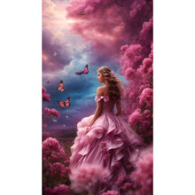 Load image into Gallery viewer, Diamond Painting - Full Round - Flower woman (40*70CM)
