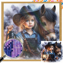 Load image into Gallery viewer, AB Diamond Painting - Full Square - Cowboy kid (40*40CM)
