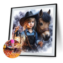 Load image into Gallery viewer, AB Diamond Painting - Full Square - Cowboy kid (40*40CM)
