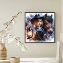 Load image into Gallery viewer, AB Diamond Painting - Full Square - Cowboy kid (40*40CM)
