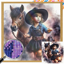 Load image into Gallery viewer, AB Diamond Painting - Full Square - Cowboy kid (40*40CM)
