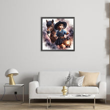 Load image into Gallery viewer, AB Diamond Painting - Full Square - Cowboy kid (40*40CM)
