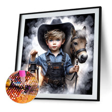 Load image into Gallery viewer, AB Diamond Painting - Full Square - Cowboy kid (40*40CM)
