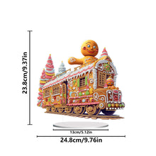 Load image into Gallery viewer, Acrylic Special Shape Christmas Train Diamond Painting Desktop Ornaments
