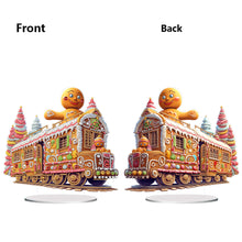 Load image into Gallery viewer, Acrylic Special Shape Christmas Train Diamond Painting Desktop Ornaments
