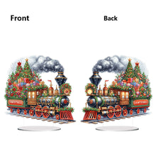 Load image into Gallery viewer, Acrylic Special Shape Christmas Train Diamond Painting Desktop Ornaments

