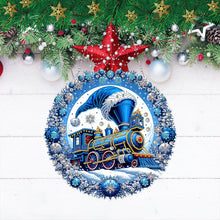 Load image into Gallery viewer, Christmas Train Diamond Painting Hanging Pendant for Garden Window Decor
