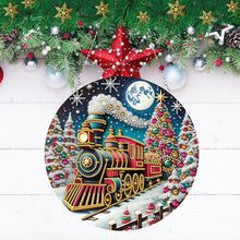 Load image into Gallery viewer, Christmas Train Diamond Painting Hanging Pendant for Garden Window Decor

