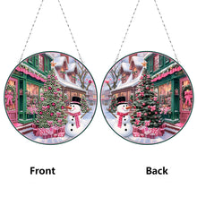 Load image into Gallery viewer, Christmas Tree Snowman Diamond Painting Hanging Pendant for Art Crafts
