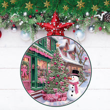 Load image into Gallery viewer, Christmas Tree Snowman Diamond Painting Hanging Pendant for Art Crafts
