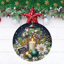 Load image into Gallery viewer, Christmas Candles Diamond Painting Hanging Pendant for Garden Window Decor
