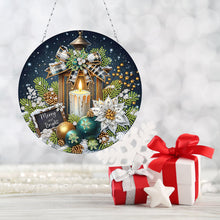 Load image into Gallery viewer, Christmas Candles Diamond Painting Hanging Pendant for Garden Window Decor
