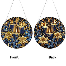 Load image into Gallery viewer, Christmas Candles Diamond Painting Hanging Pendant for Garden Window Decor
