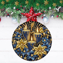 Load image into Gallery viewer, Christmas Candles Diamond Painting Hanging Pendant for Garden Window Decor
