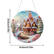 Load image into Gallery viewer, Christmas Candy House Diamond Painting Hanging Pendant for Garden Window Decor
