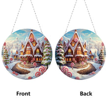 Load image into Gallery viewer, Christmas Candy House Diamond Painting Hanging Pendant for Garden Window Decor
