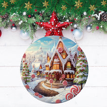 Load image into Gallery viewer, Christmas Candy House Diamond Painting Hanging Pendant for Garden Window Decor

