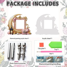 Load image into Gallery viewer, Acrylic Special Shape Moon 5D DIY Diamond Art Tabletop Decor Bedroom Table Decor
