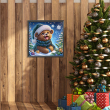 Load image into Gallery viewer, Diamond Painting - Partial Special Shaped - Christmas bear (30*30CM)

