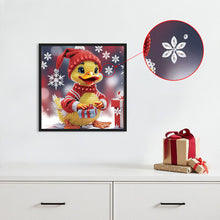 Load image into Gallery viewer, Diamond Painting - Partial Special Shaped - Christmas duck (30*30CM)
