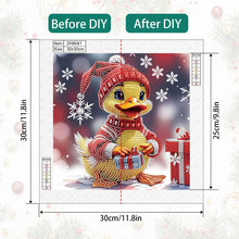 Load image into Gallery viewer, Diamond Painting - Partial Special Shaped - Christmas duck (30*30CM)

