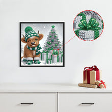Load image into Gallery viewer, Diamond Painting - Partial Special Shaped - Christmas yak (30*30CM)
