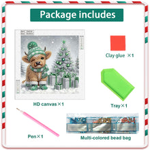 Load image into Gallery viewer, Diamond Painting - Partial Special Shaped - Christmas yak (30*30CM)
