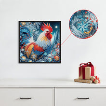 Load image into Gallery viewer, Diamond Painting - Partial Special Shaped - Christmas rooster (30*30CM)

