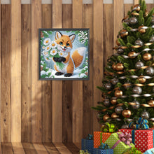 Load image into Gallery viewer, Diamond Painting - Partial Special Shaped - Winter fox (30*30CM)
