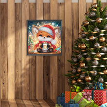 Load image into Gallery viewer, Diamond Painting - Partial Special Shaped - Christmas fox (30*30CM)
